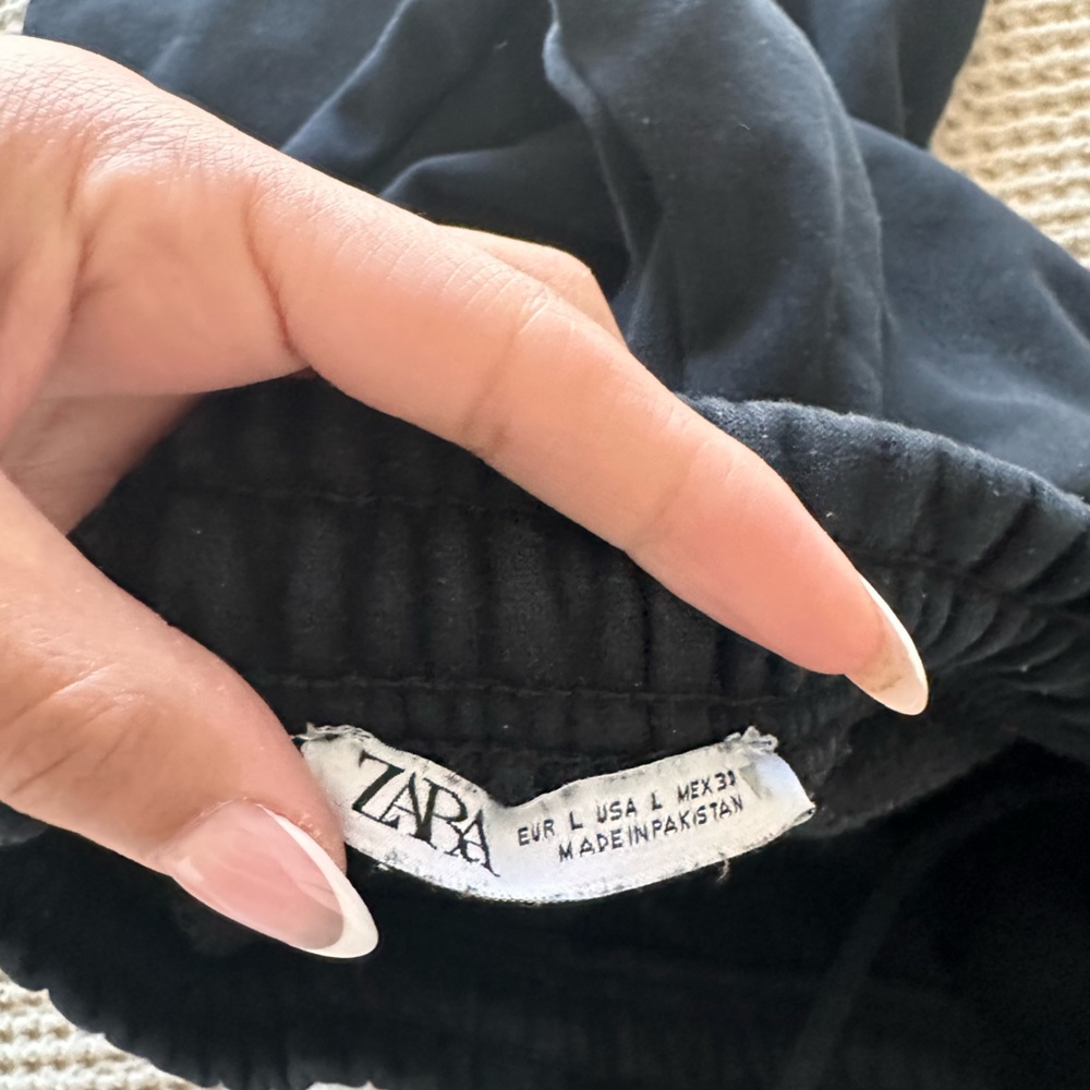 Zara black wide leg